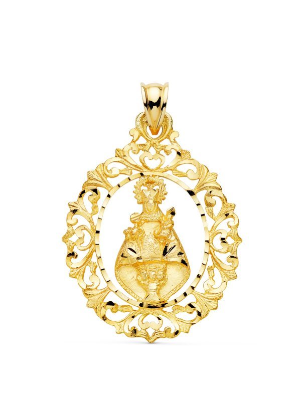 18K MEDALLA VIRGEN DE COVADONGA 39X30 MM