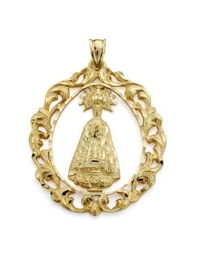 18K MEDALLA VIRGEN DE LA...