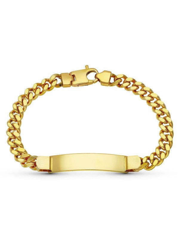 18K ESCLAVA ORO AMARILLO BARBADA...