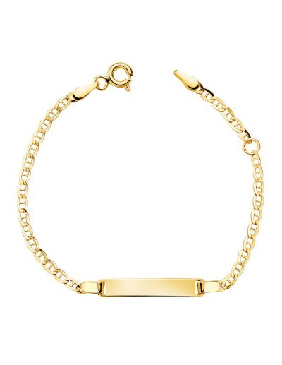 18K ESCLAVA ANCLA 14 CM...
