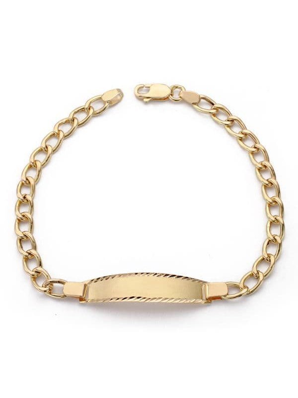 18K ESCLAVA COMUNION BARBADA 18.5CM
