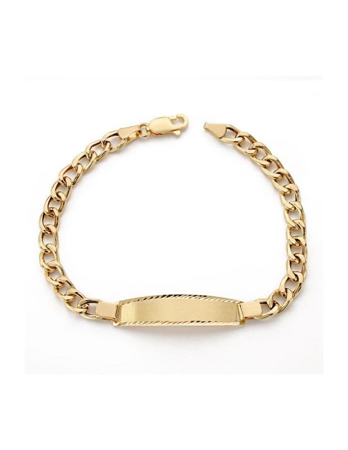 18K ESCLAVA ORO AMARILLO BARBADA...
