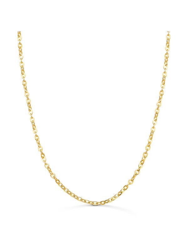 18K CADENA ORO AMARILLO FORZADA HUECA...
