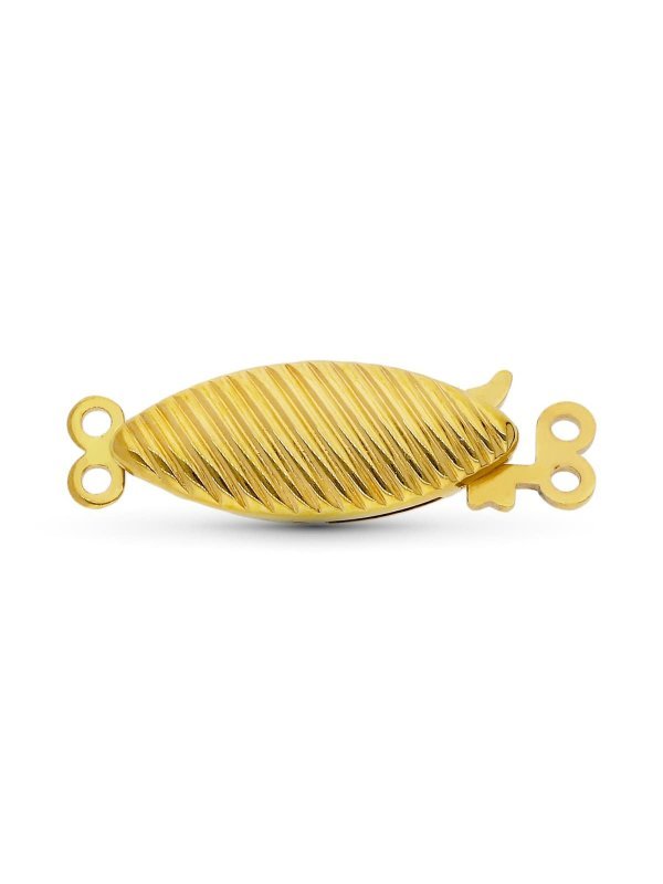 18K FORNITURA BROCHE DE COLLAR ORO...