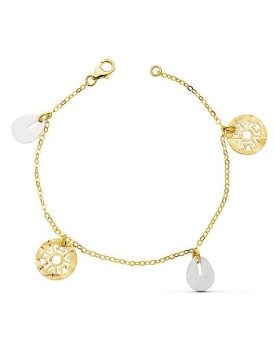 18K PULSERA BICOLOR...