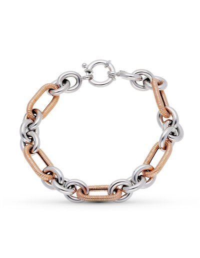 18K PULSERA ORO BICOLOR...
