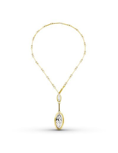 18K GARGANTILLA ORO BICOLOR...