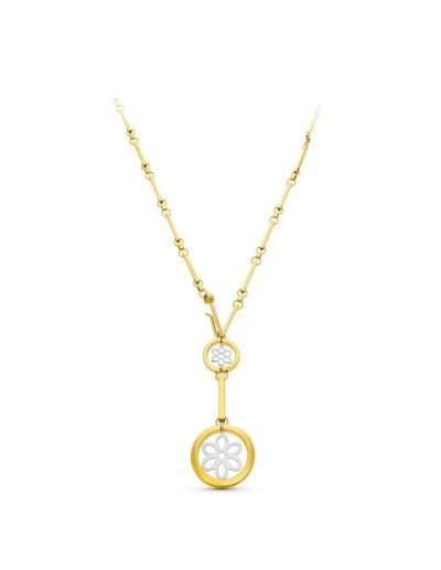 18K GARGANTILLA ORO BICOLOR...