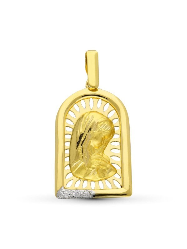 18K MEDALLA ORO AMARILLO VIRGEN NIÑA...