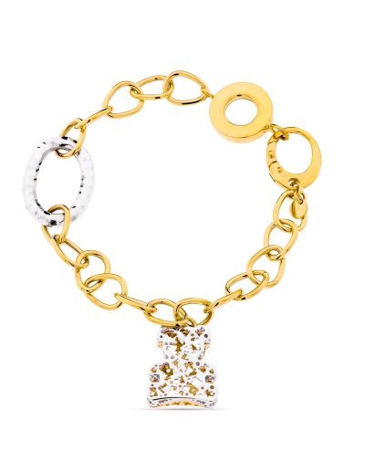 18K PULSERA BICOLOR...
