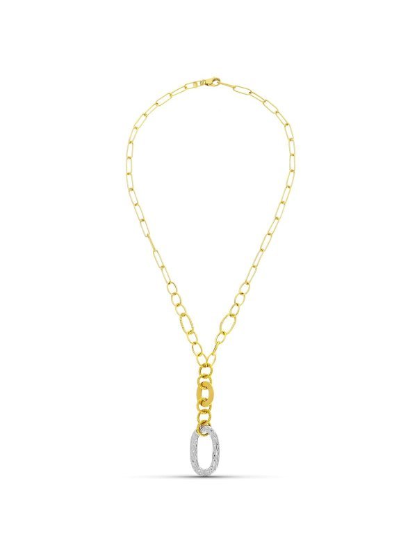 18K GARGANTILLA ORO BICOLOR MOTIVOS Y...