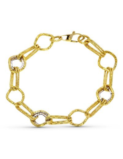 18K PULSERA ORO BICOLOR...