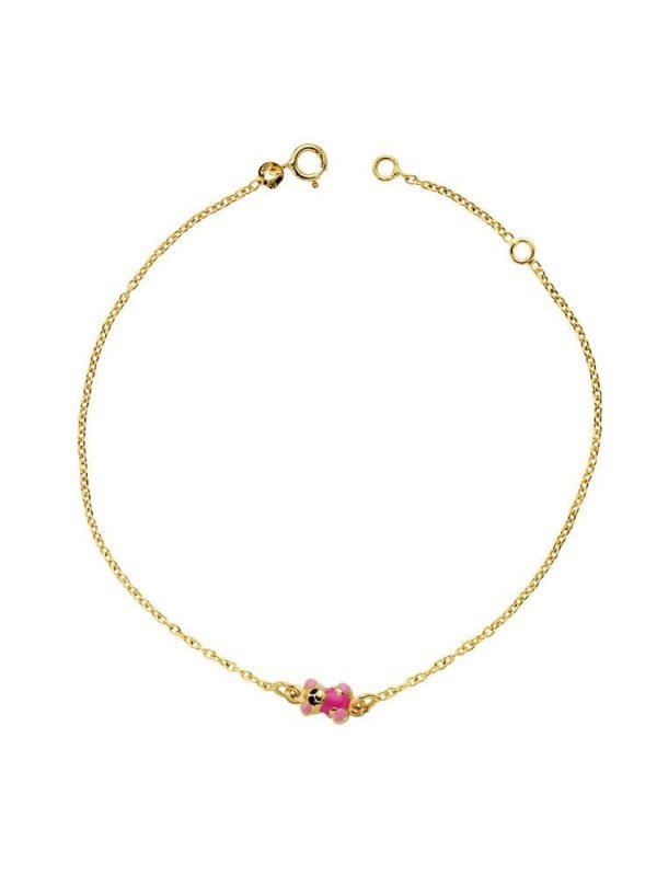 18K PULSERA OSO ESMALTE 18CM
