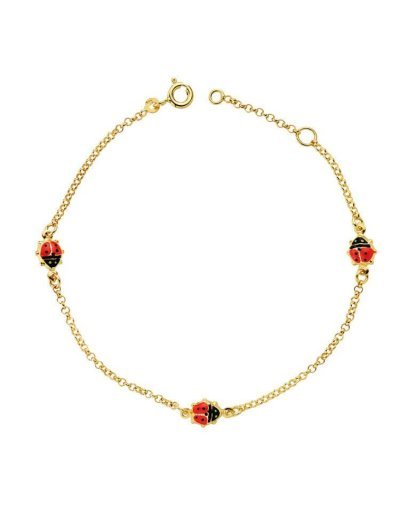 18K PULSERA MARIQUITAS...