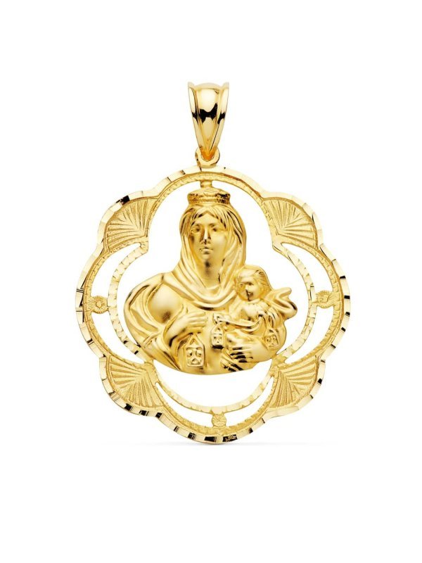 18K MEDALLA VIRGEN DEL CARMEN...