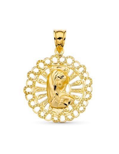 18K MEDALLA ORO AMARILLO...