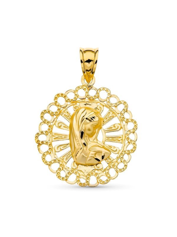 18K MEDALLA ORO AMARILLO VIRGEN NIÑA...