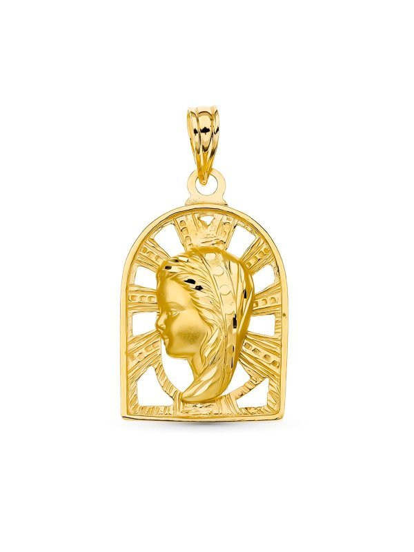 18K MEDALLA ORO AMARILLO VIRGEN NIÑA...