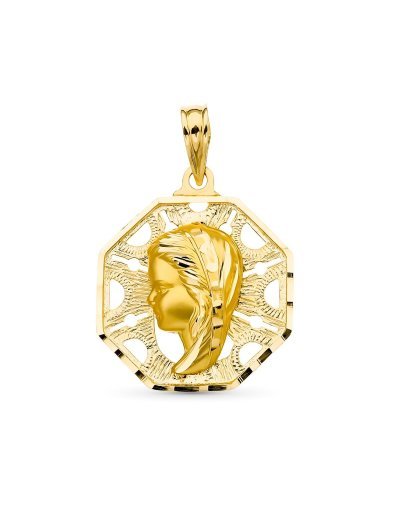 18K MEDALLA ORO AMARILLO...