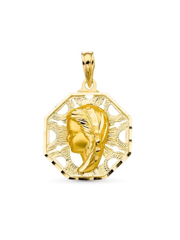 18K MEDALLA ORO AMARILLO VIRGEN NIÑA...