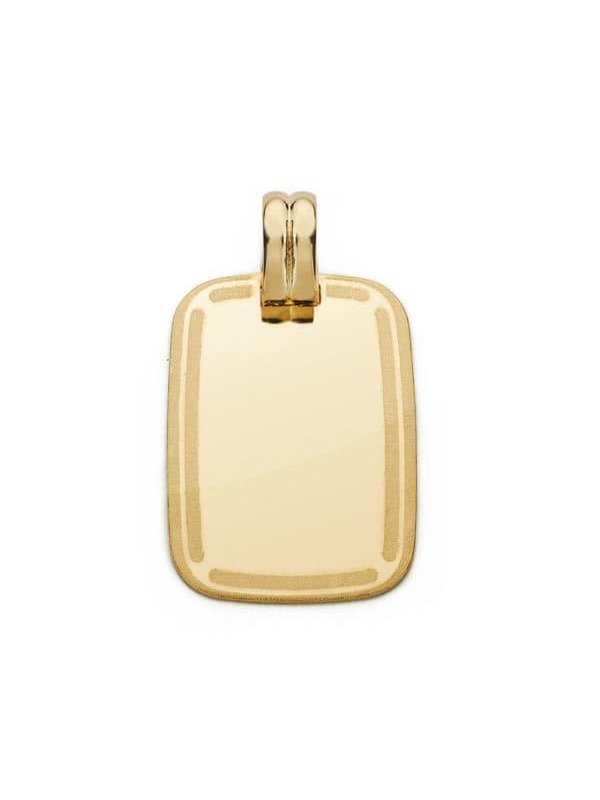 18K CHAPA MARCO 24X17 MM