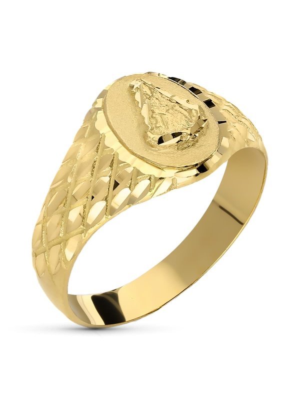 18K SELLO ORO AMARILLO VIRGEN DEL...