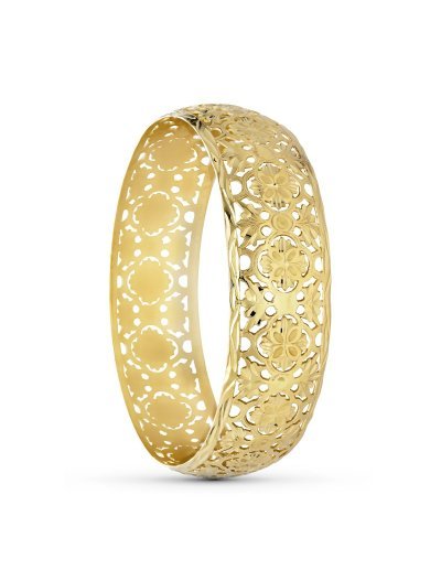 18K PULSERA MEDIA CAÑA ORO...