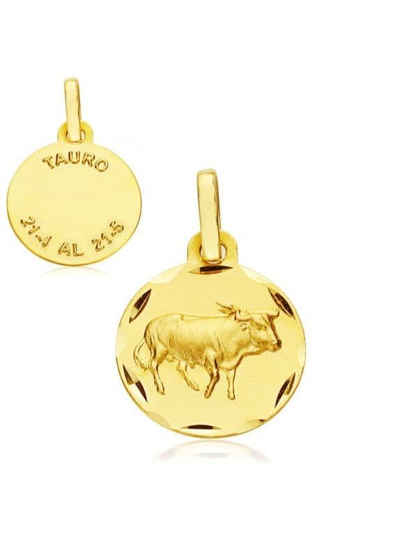 18K HOROSCOPO TAURO 13 MM