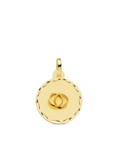 18K CHAPA DISCO ALIANZAS 13 MM