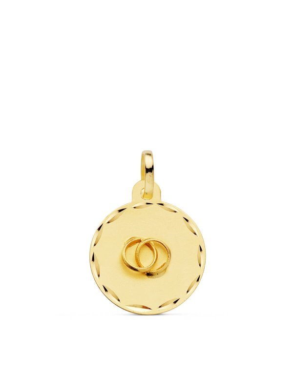 18K CHAPA DISCO ALIANZAS 13 MM