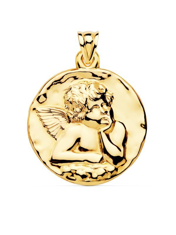 18K MEDALLA ANGEL BURLON BRILLO 40 MM