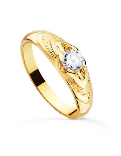 18K SOLITARIO ORO AMARILLO...
