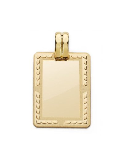 18K CHAPA RECTANGULAR....