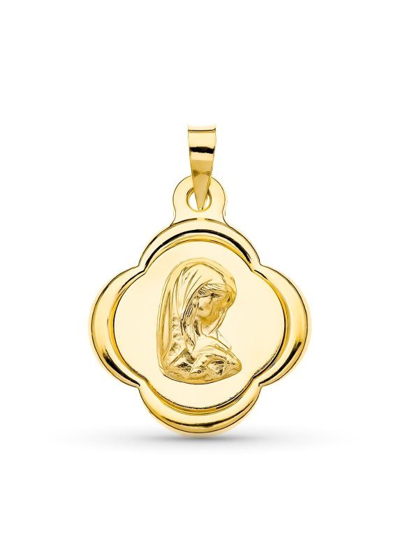 18K MEDALLA ORO AMARILLO VIRGEN NIÑA...