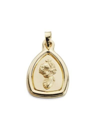 18K MEDALLA VIRGEN NIÑA...