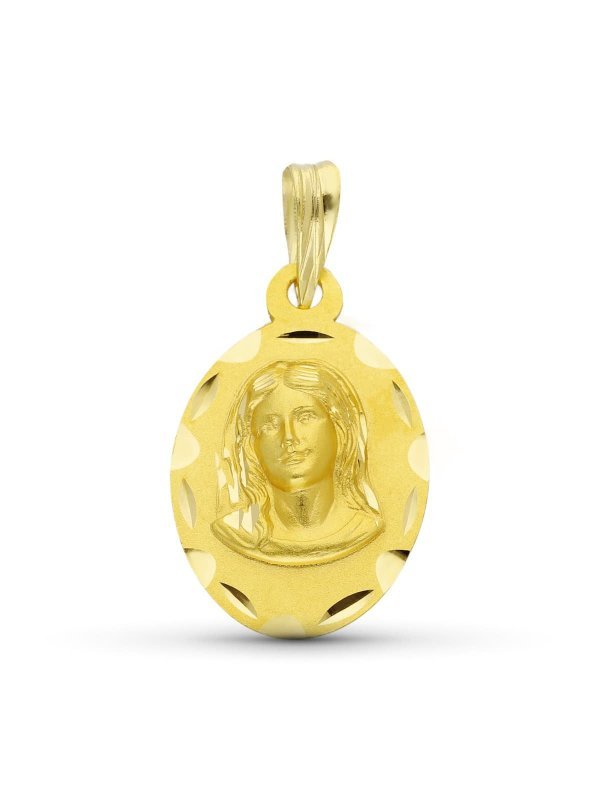 18K MEDALLA ORO AMARILLO VIRGEN NIÑA...