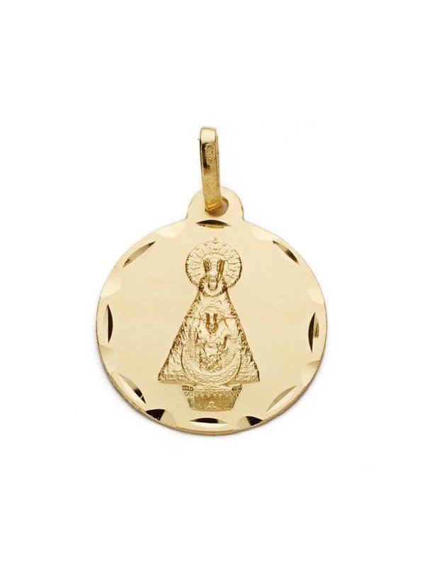 18K MEDALLA VIRGEN DE TISCAR TALLADA...