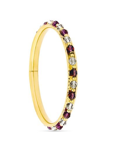 18K PULSERA RIGIDA CON...