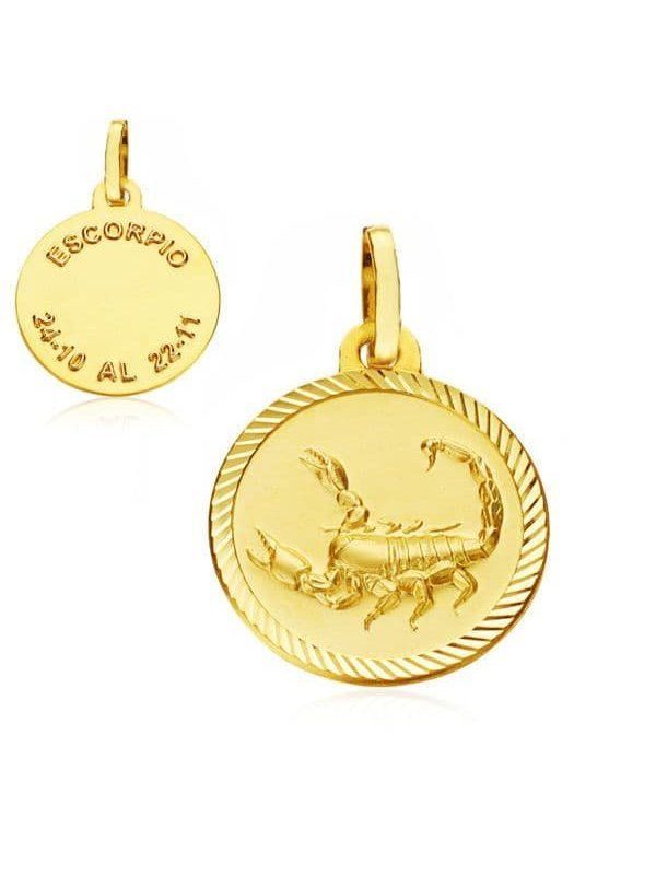 18K HOROSCOPO ESCORPIO 20 MM