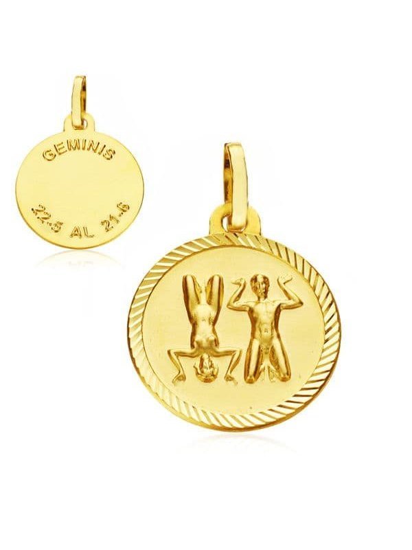 18K HOROSCOPO GEMINIS 20 MM