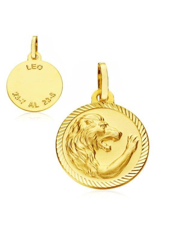18K HOROSCOPO LEO 20 MM
