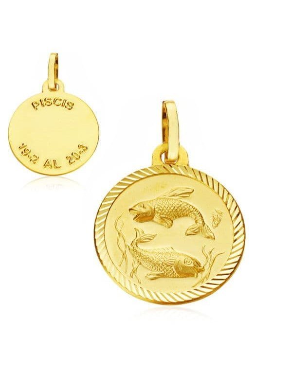 18K HOROSCOPO PISCIS 20 MM