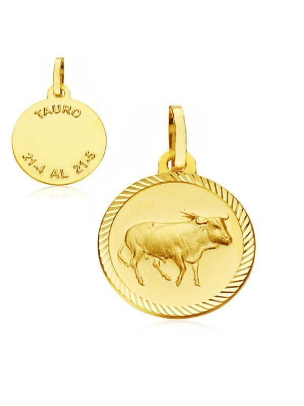 18K HOROSCOPO TAURO 20 MM