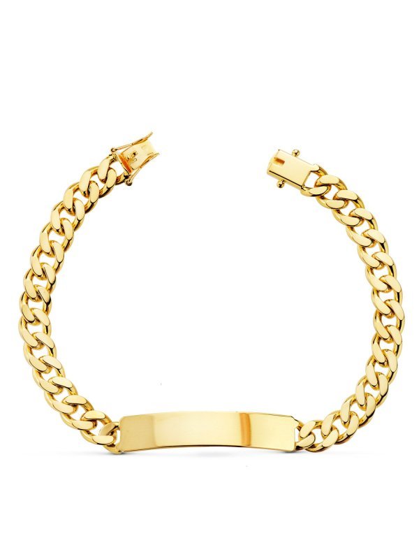 18K ESCLAVA ORO AMARILLO MACIZA 21 CM...
