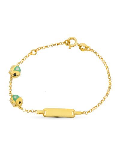 18K ESCLAVA ORO AMARILLO...