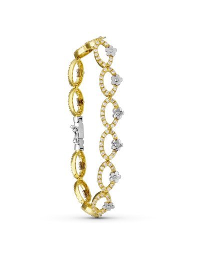 18K PULSERA ORO BICOLOR...