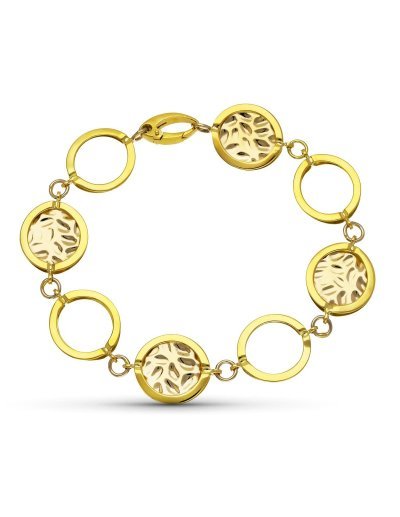 18K PULSERA ORO BICOLOR...