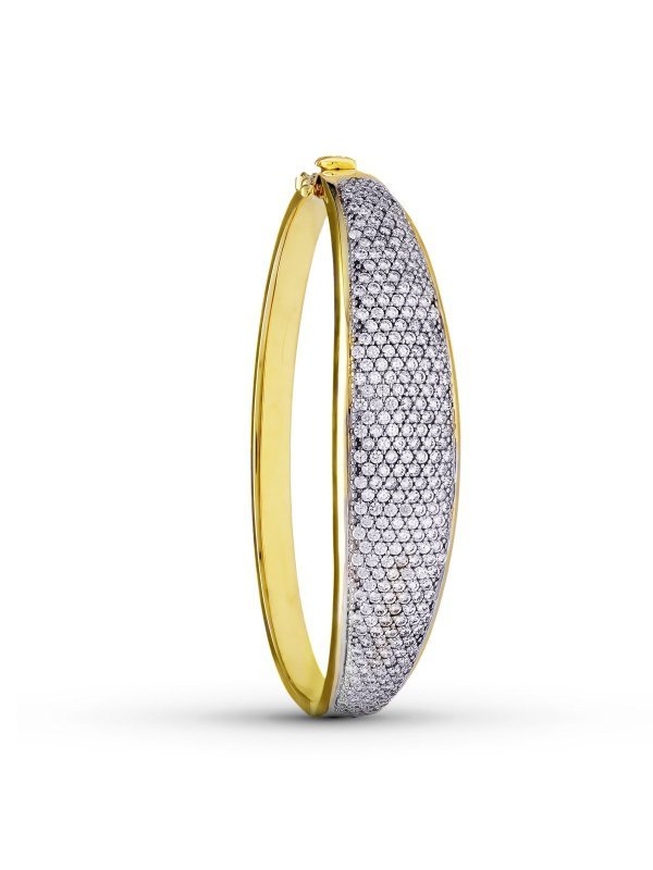 18K PULSERA RIGIDA ORO BICOLOR...