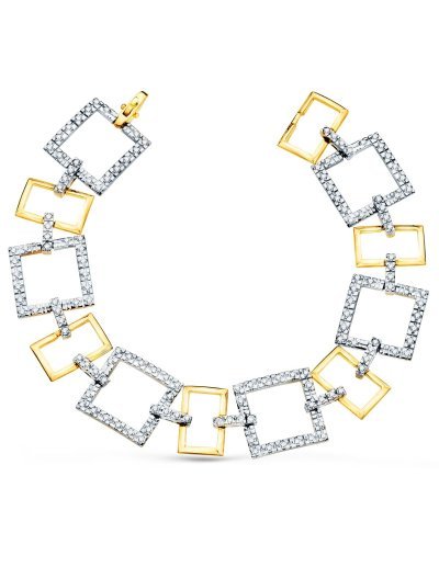 18K PULSERA ORO BICOLOR...