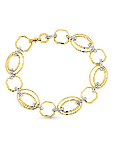 18K PULSERA ORO BICOLOR...